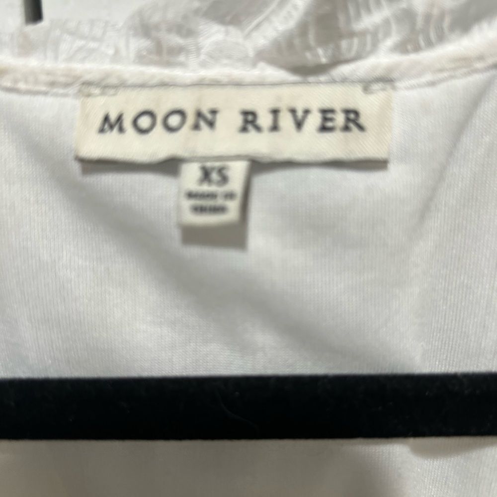 Moon River Textured Tiered Midi Dress size xs summer vacation bridal shower dres - Picture 6 of 6